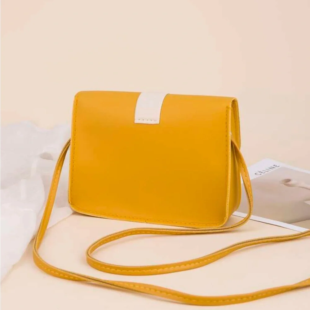 ⚠️Clearance Yellow Mini Color Block Crossbody Bag - Picture 4 of 5